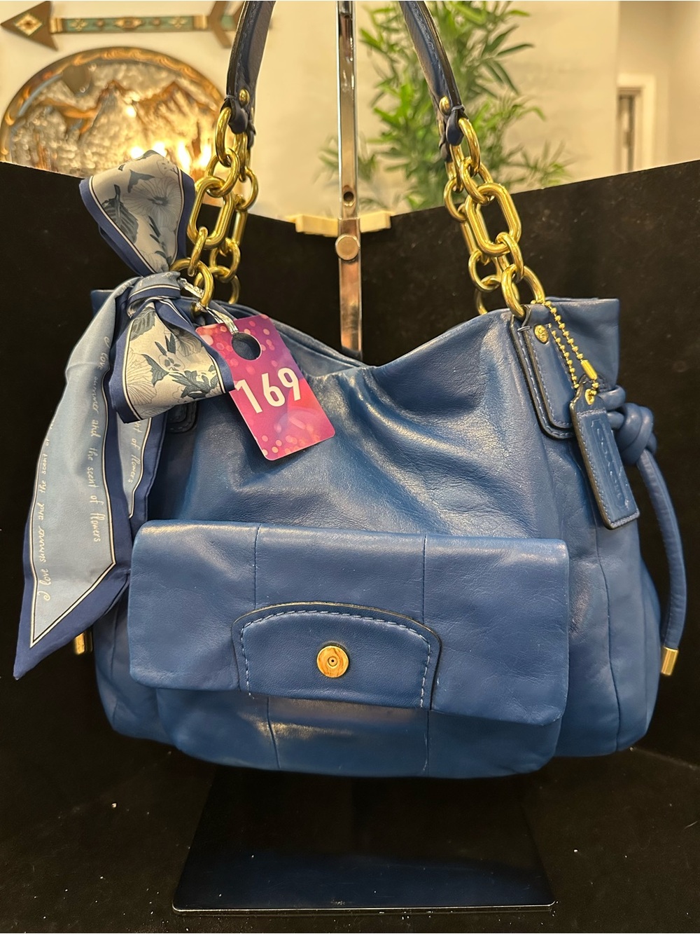 Coach #169 Kristen Blur Shoulder Satchel Bag